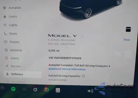 2026 Tesla Model Y Long Range Dual Motor All-Wheel Drive/Long Range Launch Series from USA, damaged, VIN 7SAYGDEE8TF374259